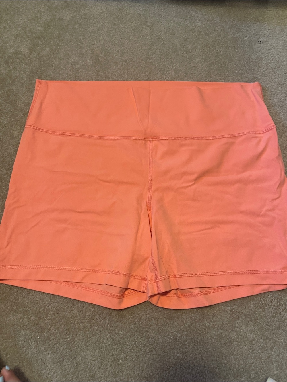 TNA Women's Athletic Shorts in Coral Orange